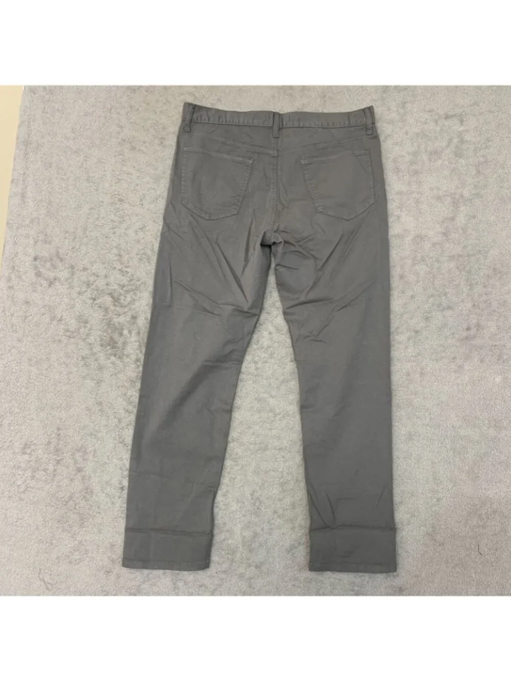 NWOT Banana Republic Men's 34x30 Gray Slim Fit 5-Pocket Chino Pants Cotton Blend